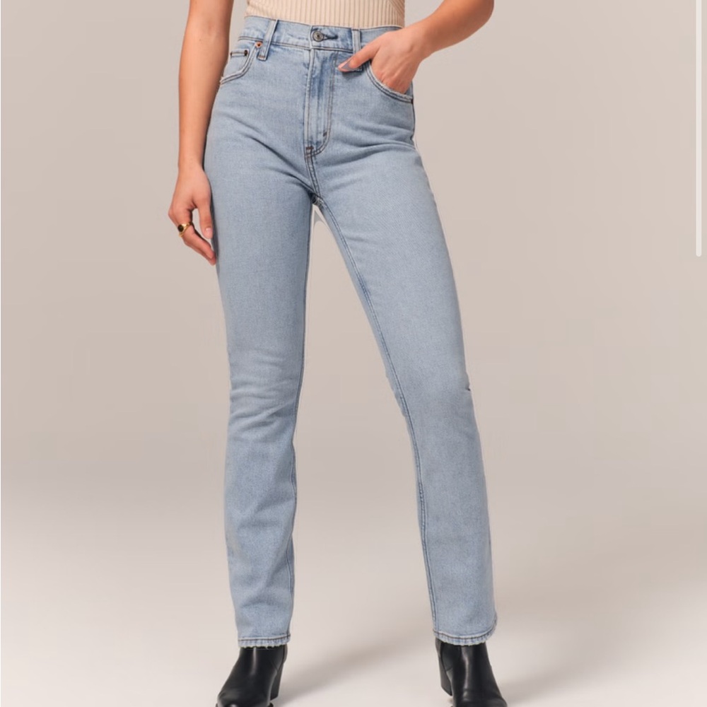 Abercrombie 90’s slim straight ultra high rise - Picture 6 of 10